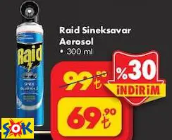 RAİD AEROSOL SİNEKSAVAR 300 ML RAİD AEROSOL SİNEKSAVAR 300 ML